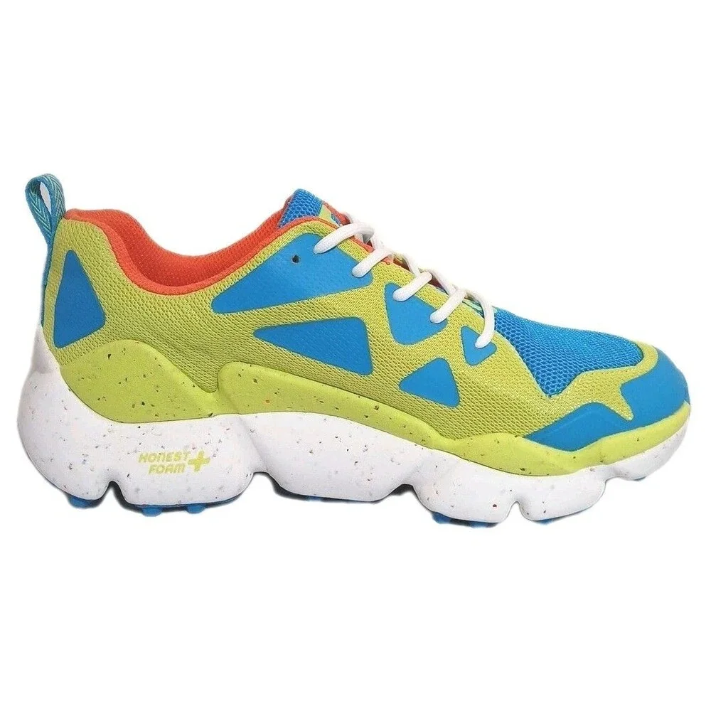HOLO Women Nephelae Running Shoe Blue Lime Green Recycled Mesh HW511017 Size 10